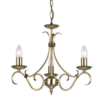 Dulwich 3 Pendant Light Antique Brass