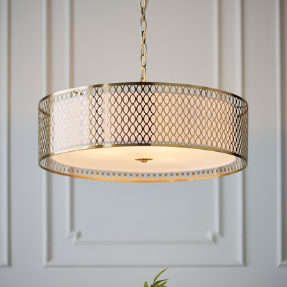 Cordero Pendant Light Gold/White