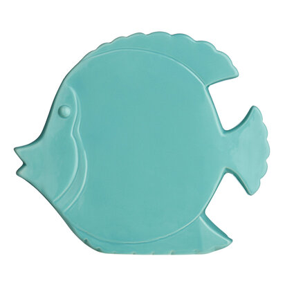 Turquoise Fish Ceramic Wall Art