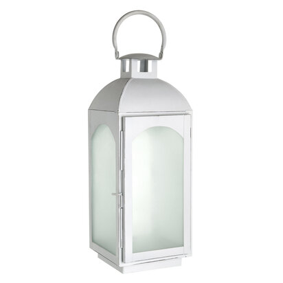 Farol White Wash Small Lantern