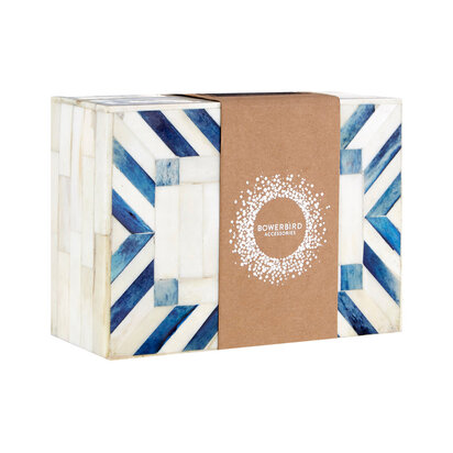 Bowerbird Blue Large Trinket Box