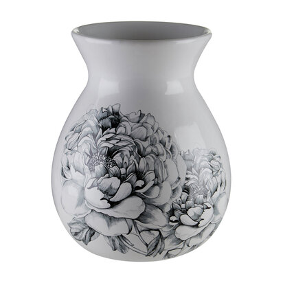 Bloom White Floral Design Vase