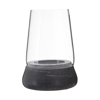Kira Complements Grey Marble And Glass Candle Holder