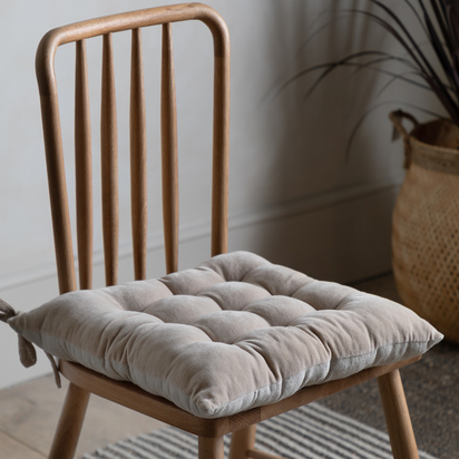 Studio Cotton Velvet Seatpad Natural