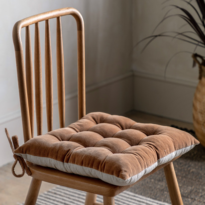 Studio Cotton Velvet Seatpad Tan