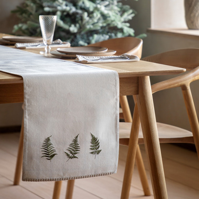 Studio Autumn Woodland Check Table Runner 360x1800mm  - Small