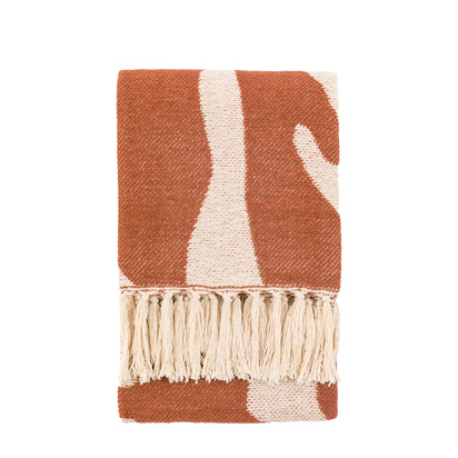 Burford Abstract Throw Nutmeg 1300x1700mm