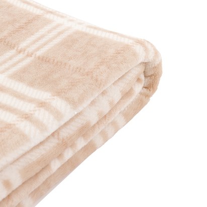 Ashham Rolled Fleece Almond 1400x1800mm