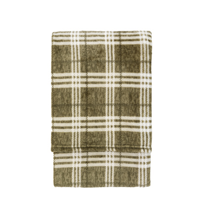 Ashham Rolled Fleece Olive 1400x1800mm