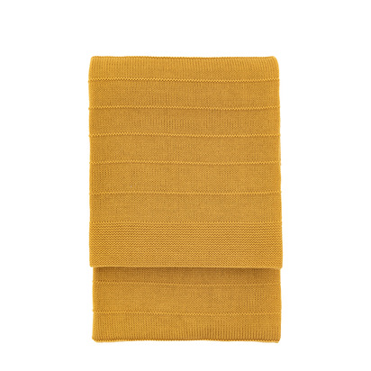 Brookmont Knit Throw Mustard 1300x1700mm