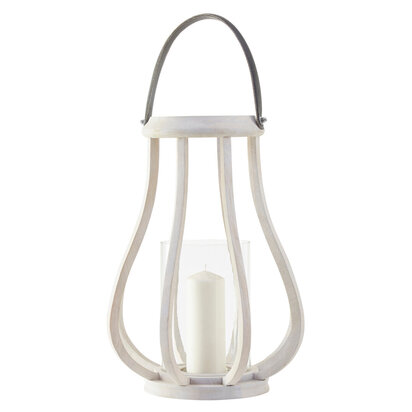 Jain Curved Wood Lantern