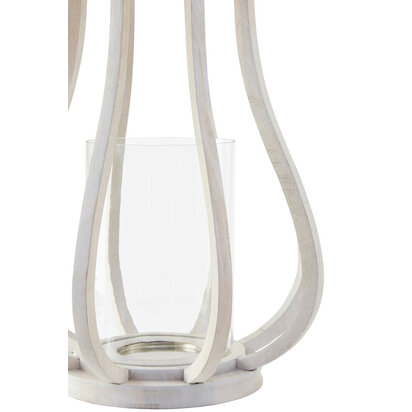 Jain Curved Wood Lantern