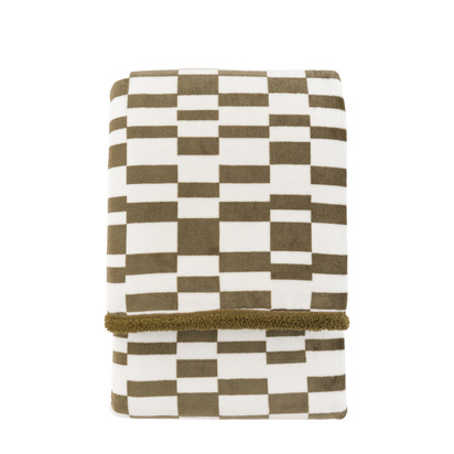 Elmbury Sherpa Throw Olive 1520x1770mm