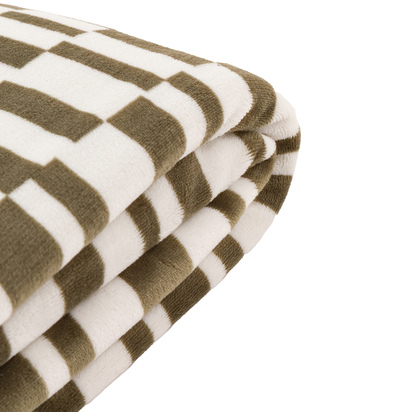Elmbury Sherpa Throw Olive 1520x1770mm