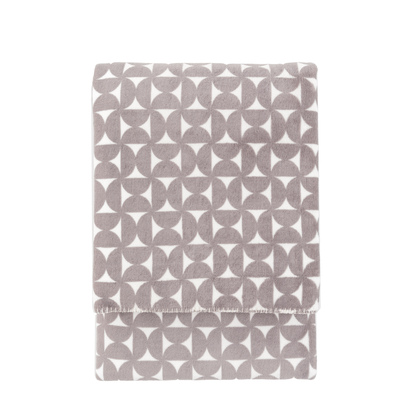 Studio Modern Geo Flannel Throw Grey 1500x2000mm