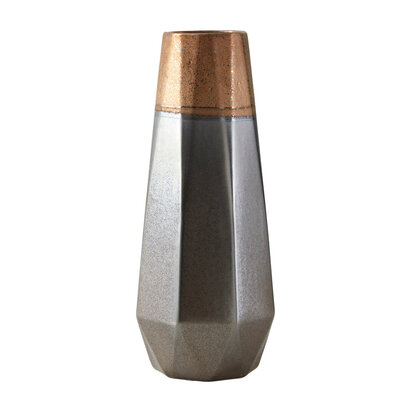 Jet Small Metallic Vase