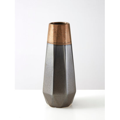 Jet Small Metallic Vase