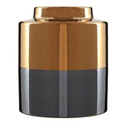Stellar Dual Tone Small Metallic Finish Vase