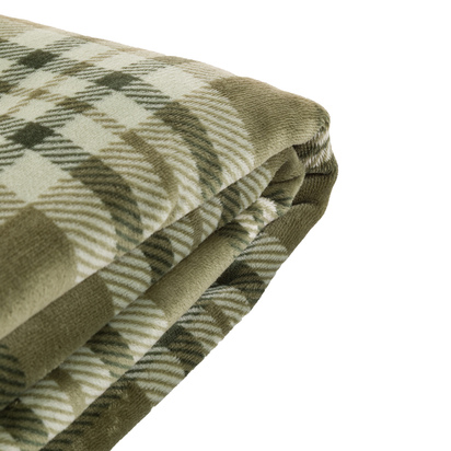 Langby Sherpa Throw Olive 1520x1770mm