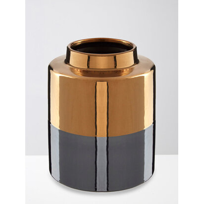Stellar Dual Tone Small Metallic Finish Vase