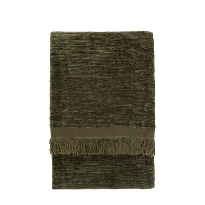 Lincroft Chenille Throw Khaki