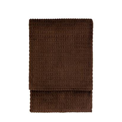 Maplebury Flannel Throw Chocolate 1400x1800mm