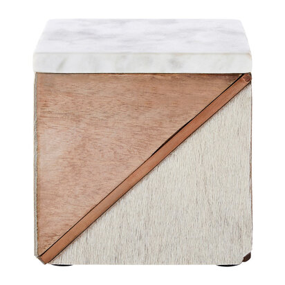 Bowerbird Cowhide Small Trinket Box