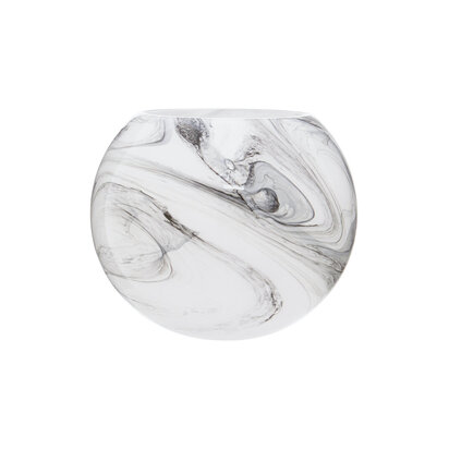 Cabell Marble Design Glass Vase