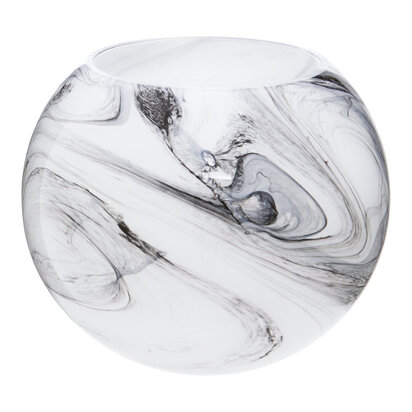 Cabell Marble Design Glass Vase