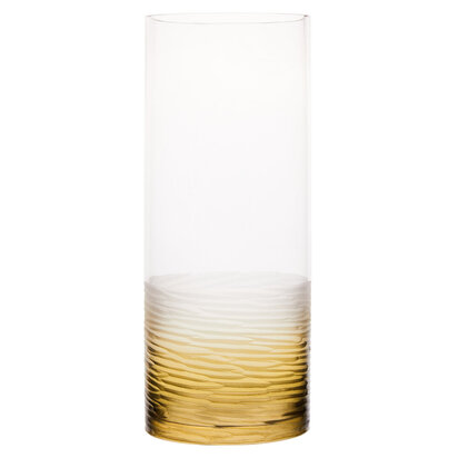 Caila Large Textured  Ombre Glass Vase