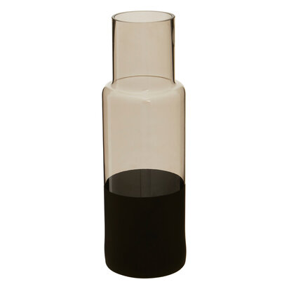 Cova Smoked Glass Bottle Vase