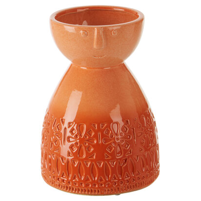 Visage Medium Coral Face Vase