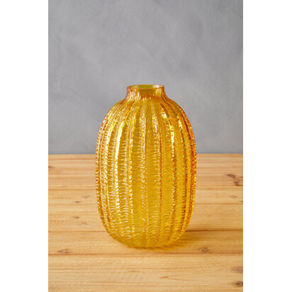 Bionda Large Yellow Glass Vase