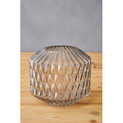 Brice Small Grey Glass Vase