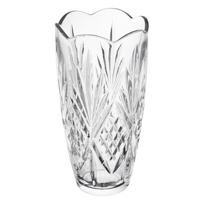 Beaufort Crystal Scalloped Vase