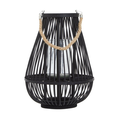 Lentigo Small Black Bamboo Lantern