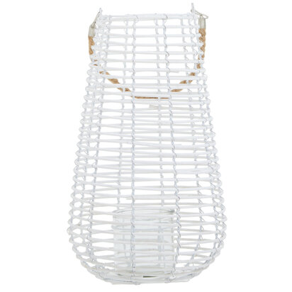 Niaiavia Large White Rattan Lantern