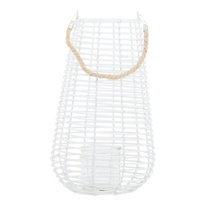 Niaiavia Large White Rattan Lantern