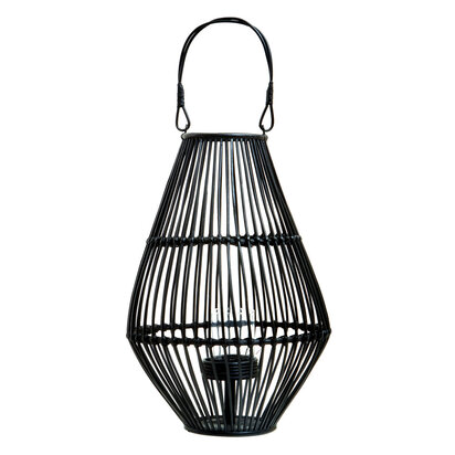 Beaelnell Black Lantern With Hoop Handle