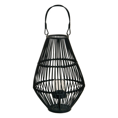 Beaelnell Black Lantern With Hoop Handle