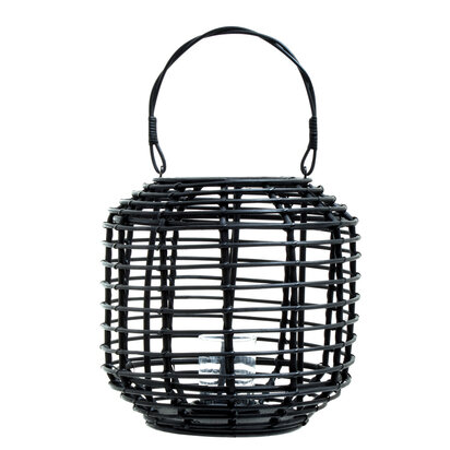 Beaelnell Black Rattan Lantern