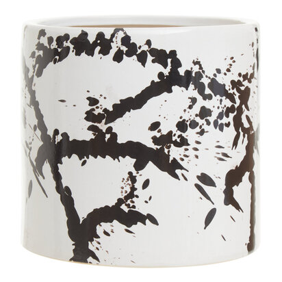 Sorrell Black and White Large Planter