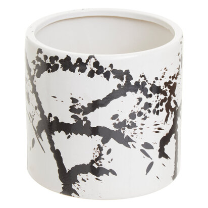 Sorrell Black and White Large Planter