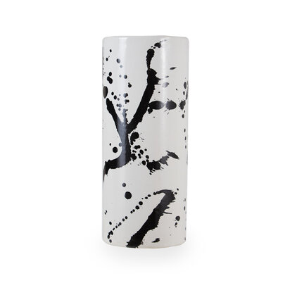 Sorrell Small Black And White Ceramic Vase