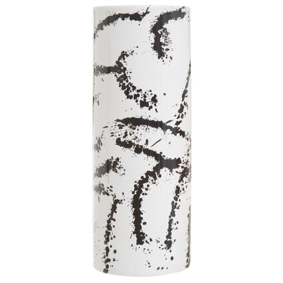 Sorrell Large Black And White Ceramic Vase