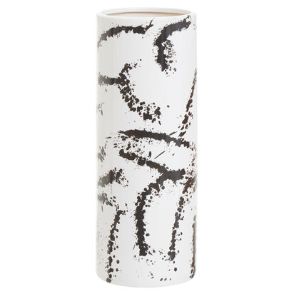Sorrell Large Black And White Ceramic Vase
