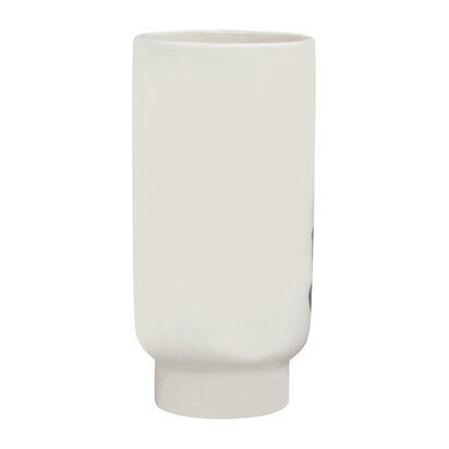 Flowod Small Black And White Face Vase