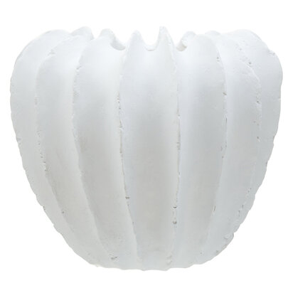 Broc White Textured Vase