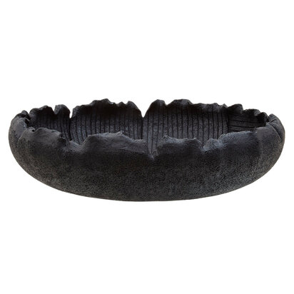 Broc Black Textured Bowl