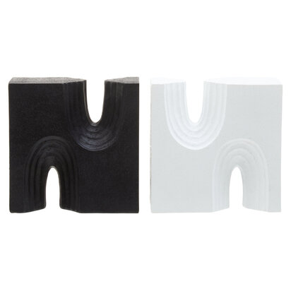 Broc Set Of Two Black And White Bookends